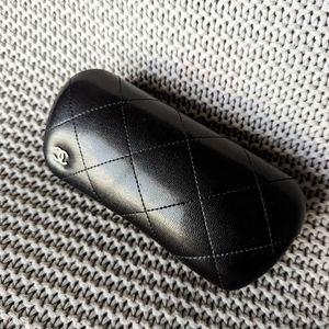 Chanel Black Quilted Eyeglass Case